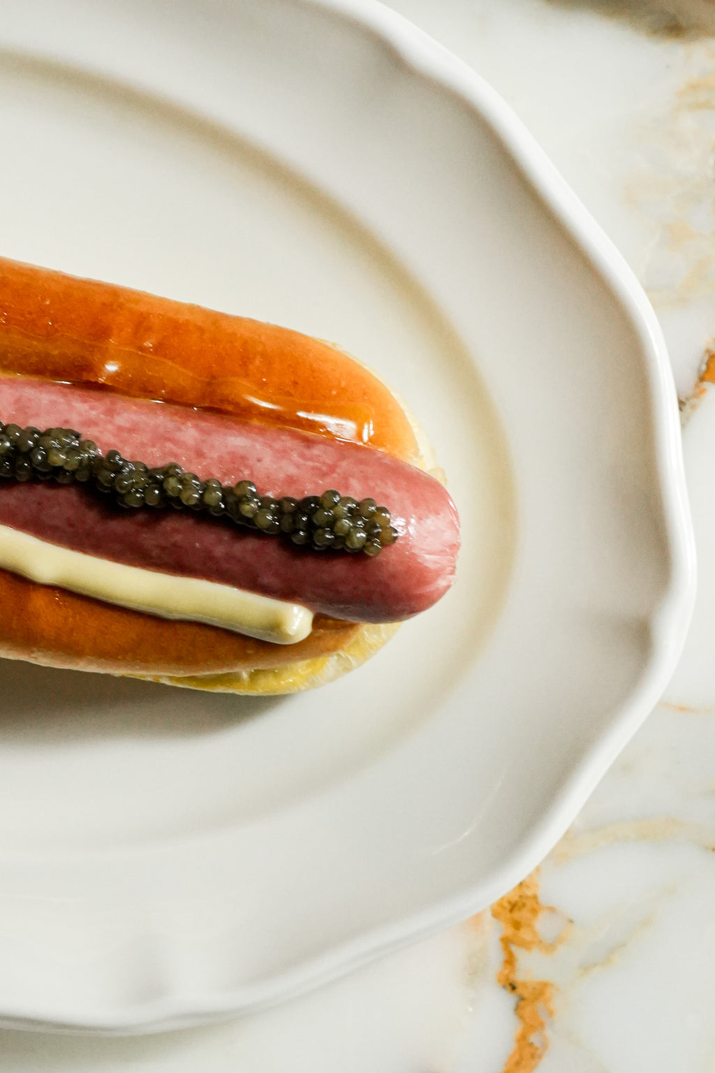 Signature Hotdog & Caviar Sandwich